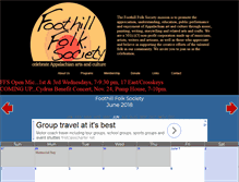 Tablet Screenshot of foothillfolk.com